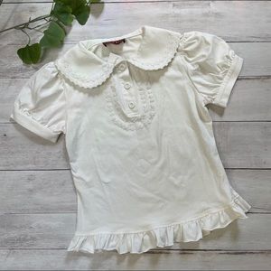 Bodyline cutsew top with lace, egl, gothic lolita, NWT